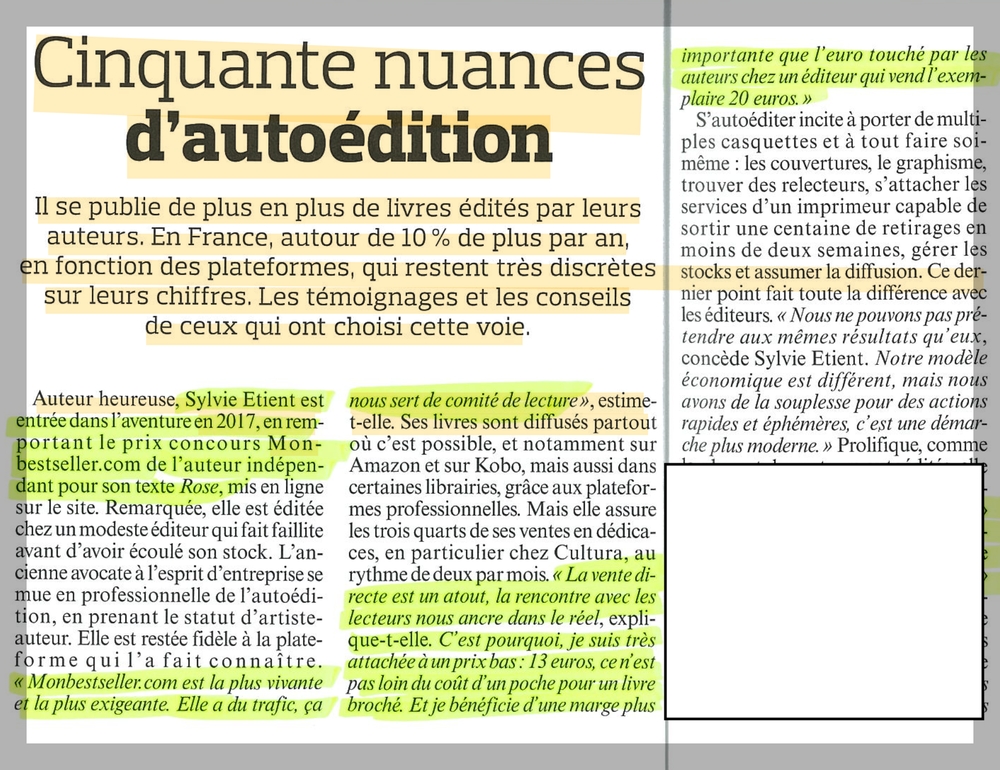 Témoignage – Sylvie Etient – Auteure